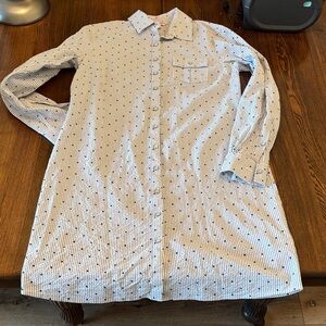 Brooks Brothers Red Fleece Shirt Dress